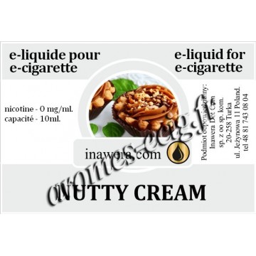 E-Liquide Crème De Noisette 0 mg Inawera