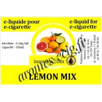 E-Liquide Citron Mix 6 mg Inawera