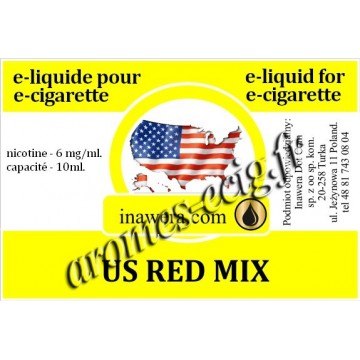 E-Liquide US Red Mix 6 mg Inawera