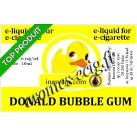 E-Liquide Donald Bubble Gum 6 mg Inawera